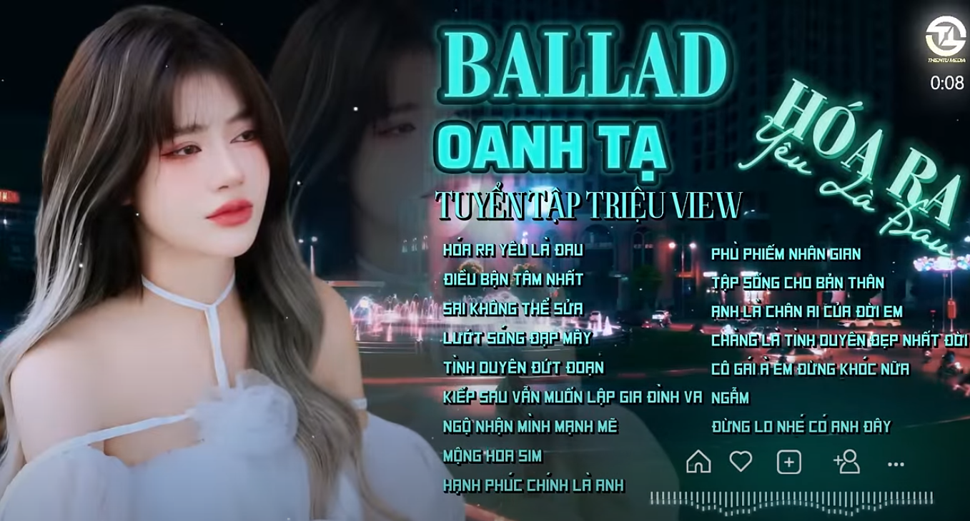 Oanh Tạ – Tuyển tập 2024 | Hóa Ra Yêu Là Đau | Tình Duyên Đứt Đoạn | Điều Bận Tâm Nhất