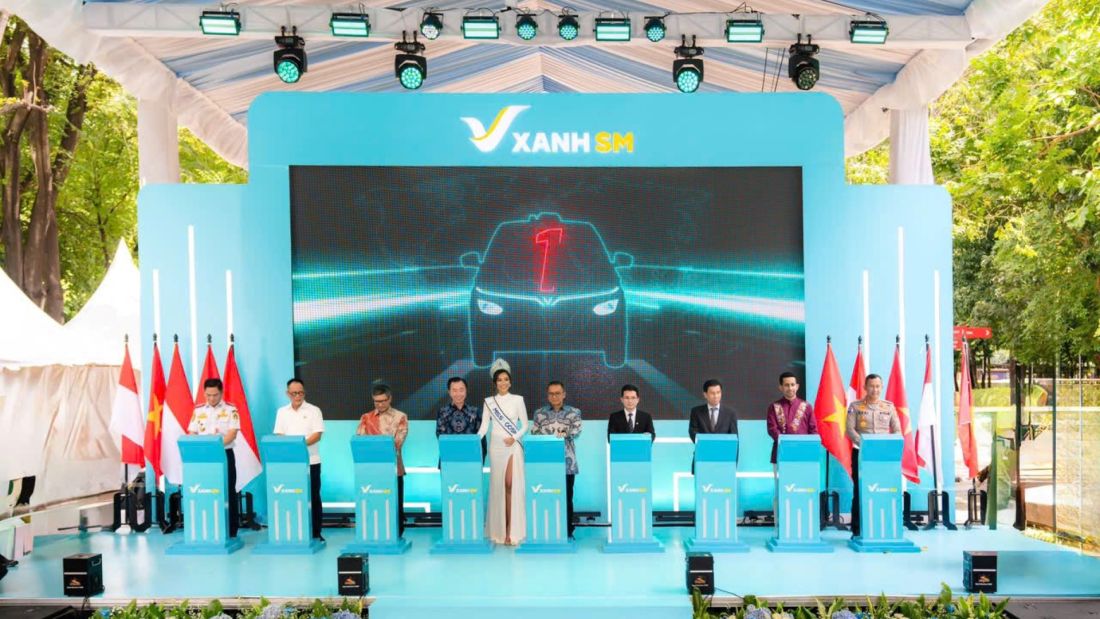 Xe điện của Taxi Xanh SM tiếp tục mở rộng ra thị trường quốc tế