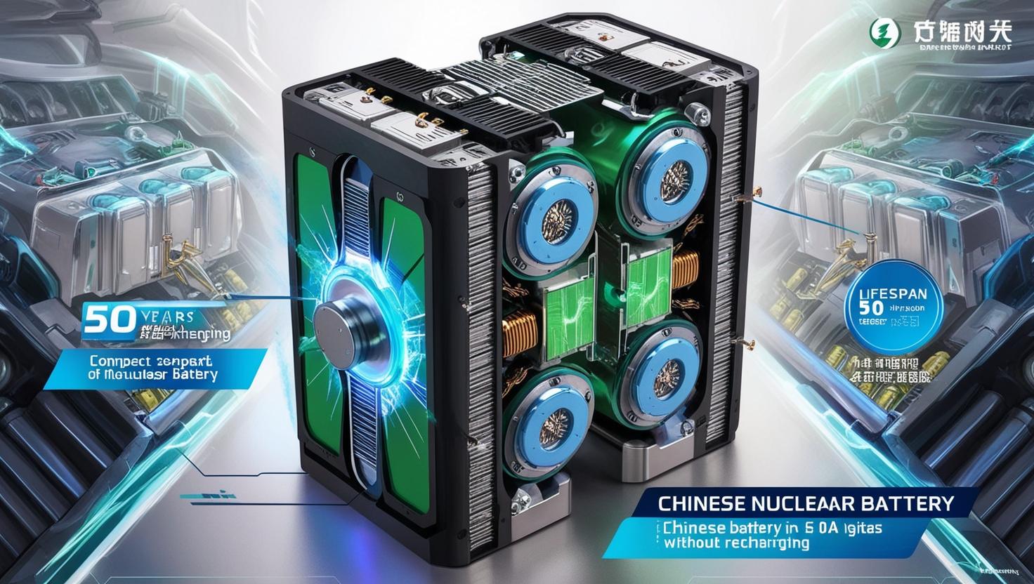 Pin Hạt Nhân Trung Quốc – Công Nghệ Đột Phá Chạy 50 Năm Không Cần Sạc