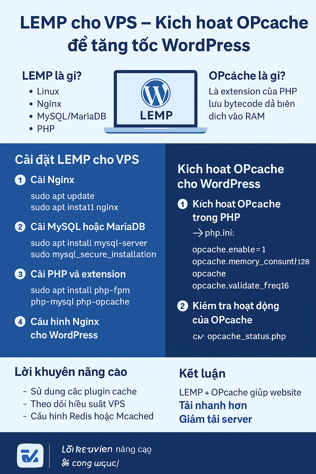 LEMP cho VPS – Kích hoạt OPcache để tăng tốc WordPress