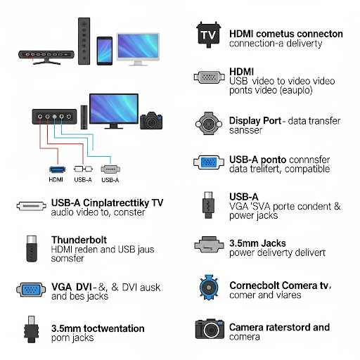 Các Chuẩn Kết Nối Tivi, Máy Tính, Điện Thoại và Camera: Tất Cả Những Gì Bạn Cần Biết