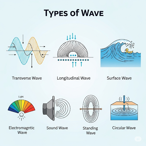 Các loại sóng trong vật lý: Phân loại, đặc điểm và bí ẩn từ sóng hấp dẫn