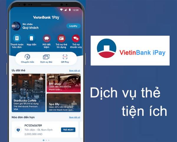 Cách nạp tiền điện thoại qua ứng dụng Vietinbank iPay